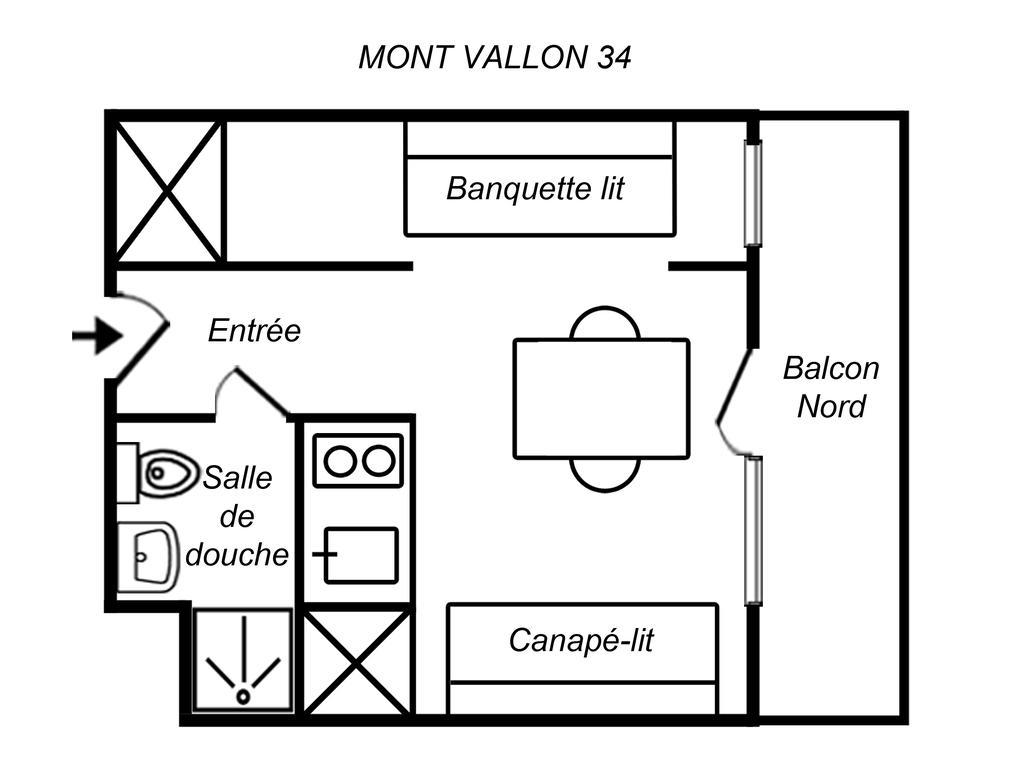Residence Mont Vallon Méribel Eksteriør bilde